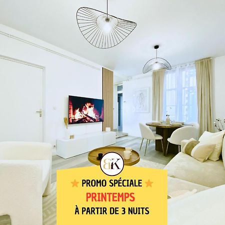 Le Subtil - Best Keys - Elegance & Confort - 2 Chambres Separees - Lit Queen Size - Smart Tv Netflix - Entre Gare & Centre Ville - A 1H De Paris - Wifi Fibre - Check-In Autonome ซ็องส์ ภายนอก รูปภาพ