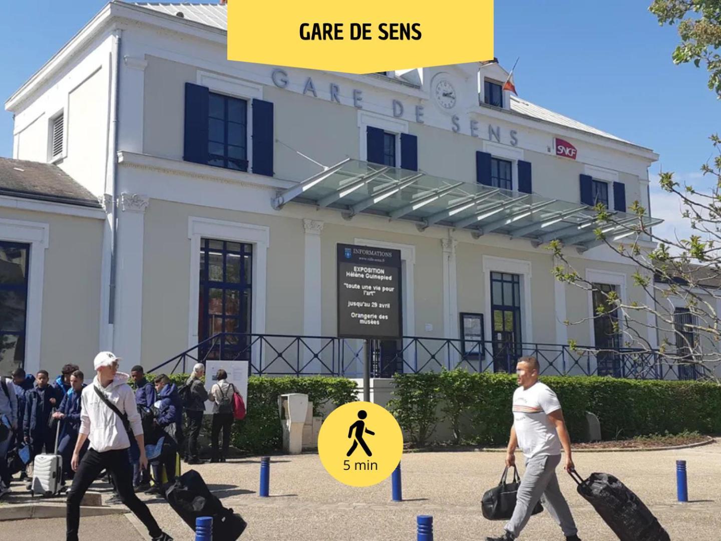 Le Subtil - Best Keys - Elegance & Confort - 2 Chambres Separees - Lit Queen Size - Smart Tv Netflix - Entre Gare & Centre Ville - A 1H De Paris - Wifi Fibre - Check-In Autonome ซ็องส์ ภายนอก รูปภาพ