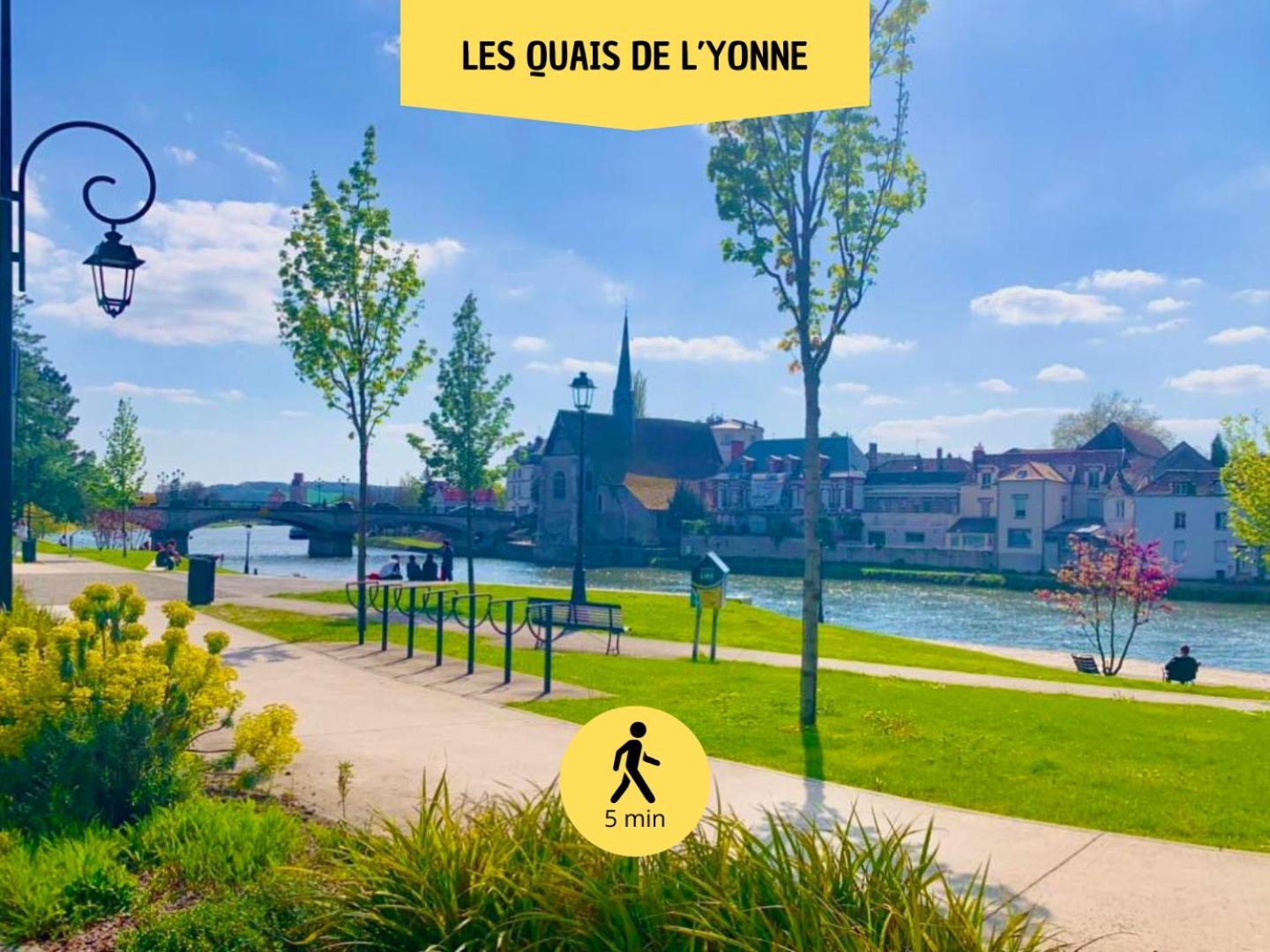 Le Subtil - Best Keys - Elegance & Confort - 2 Chambres Separees - Lit Queen Size - Smart Tv Netflix - Entre Gare & Centre Ville - A 1H De Paris - Wifi Fibre - Check-In Autonome ซ็องส์ ภายนอก รูปภาพ